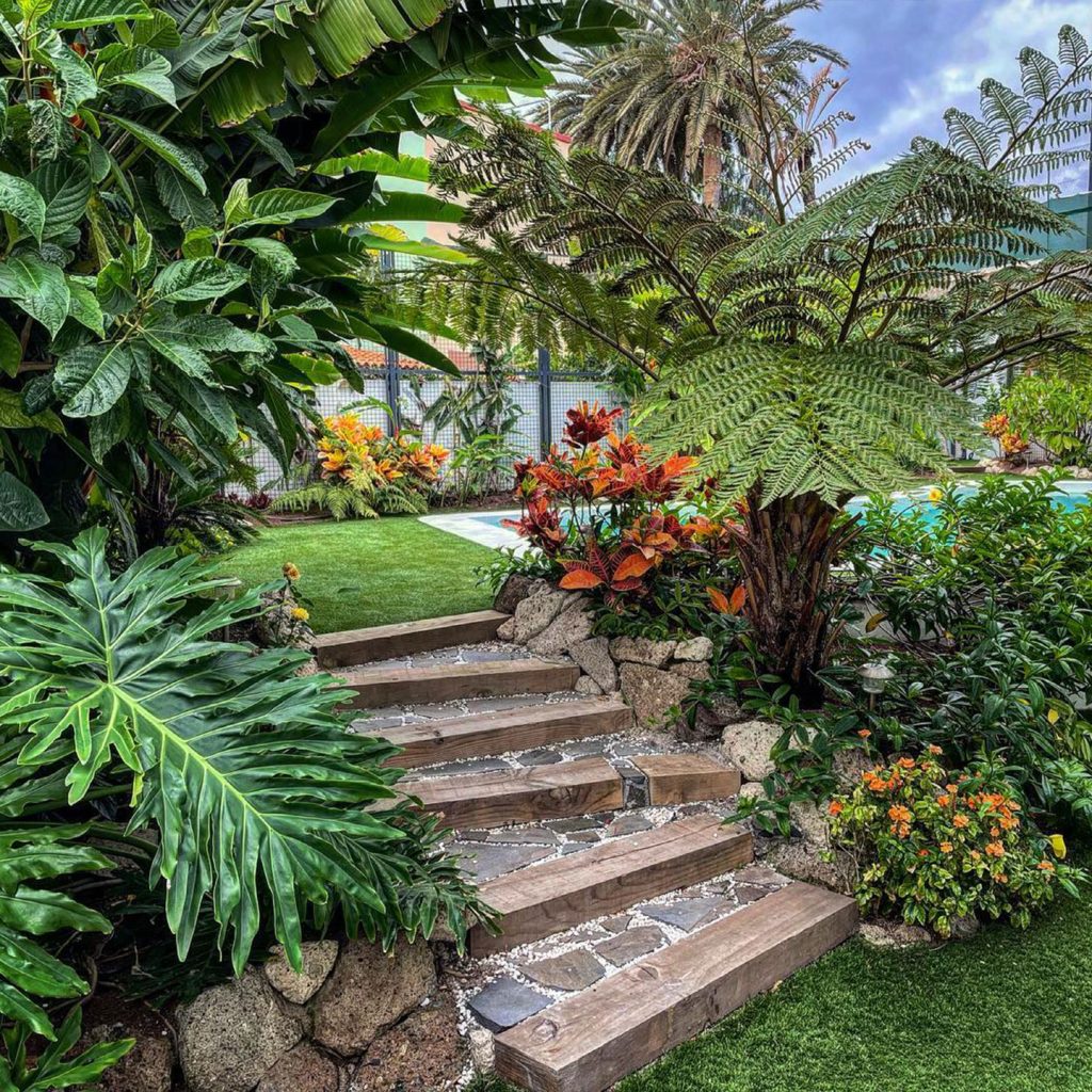 Construcción y mantenimiento de jardines tropicales en Santa Cruz de Tenerife